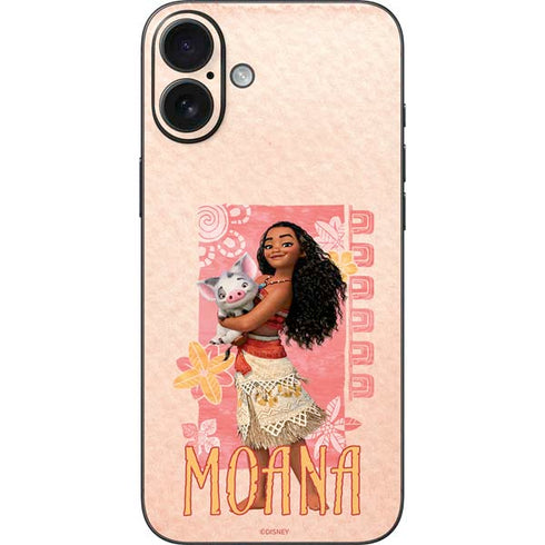 Disney Princess Moana and Pua iPhone 16 Plus Skin